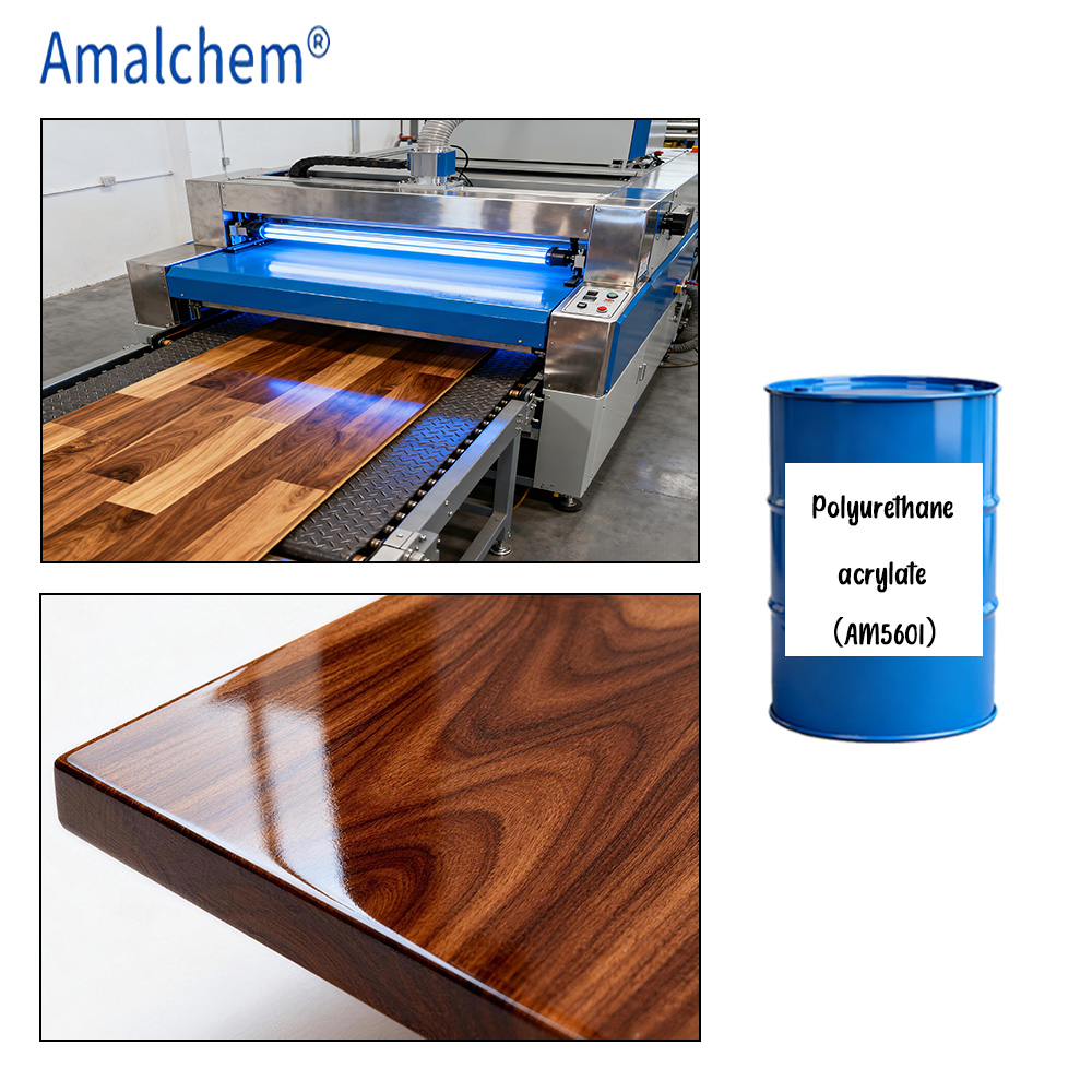 Résine d’acrylate de polyuréthane aromatique Curable aux UV pour le revêtement du bois et l’encre
