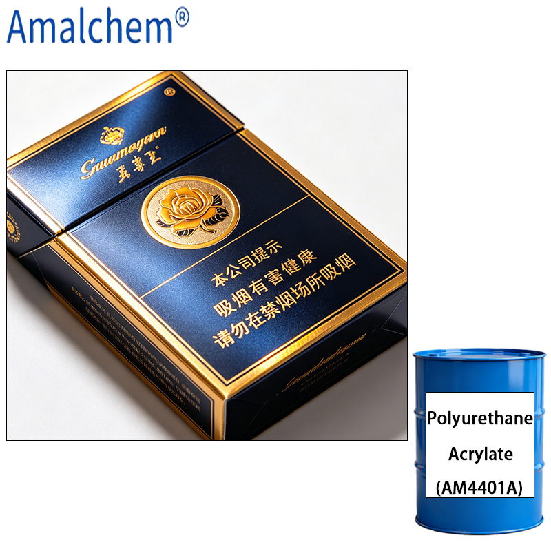 AM4401A oligomère d’acrylate de polyuréthane curable aux uv - dureté élevée et dureté supérieure - une matière première clé pour les systèmes de vernis et d’encre de surimpression sérigraphique