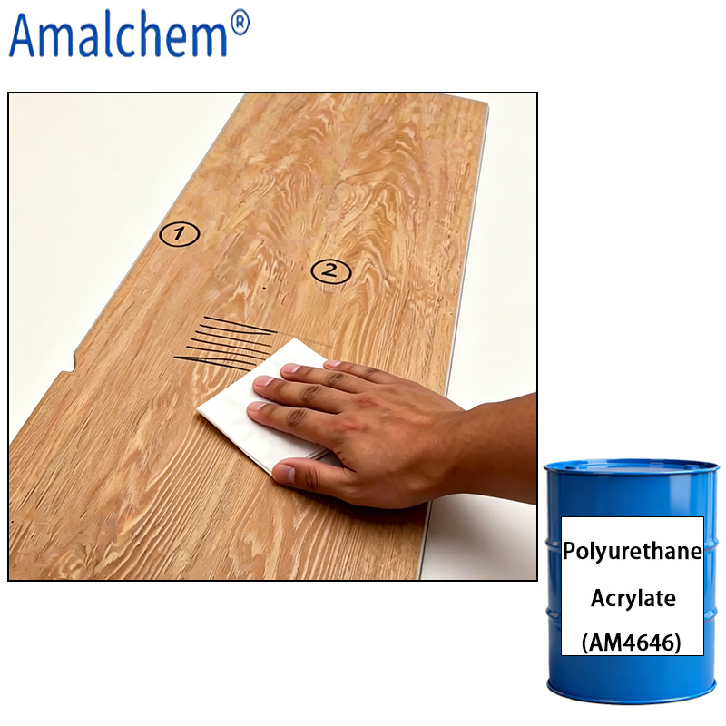 AM4646 Acrylate de polyuréthane UV - Anti-Graffiti, résistant à la transpiration et résistant aux taches de longue durée pour les revêtements UV et les couches de finition en bois