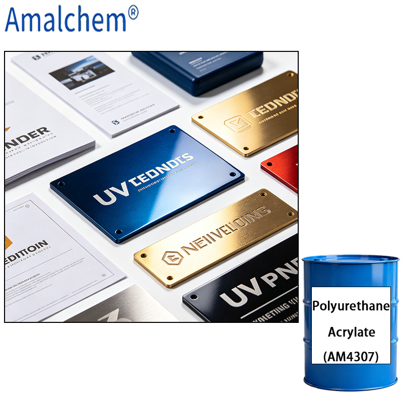 AM4307 Oligomer d’acrylate de polyuréthane curable aux UV- excellente efficacité de tapis et odeur réduite pour les Applications de revêtement uv et d’encre de haute performance
